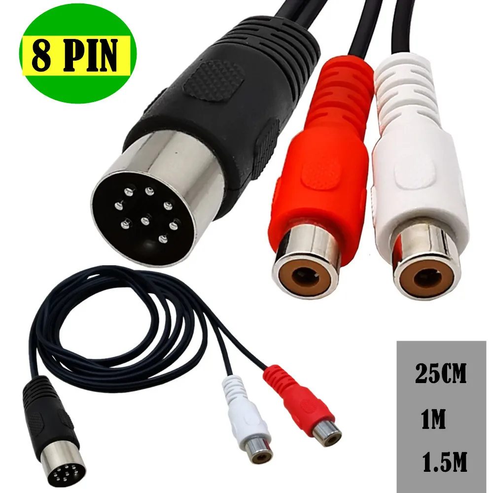 Audio Music Instrumental - Kabel adaptor Audio Din 8 Pin