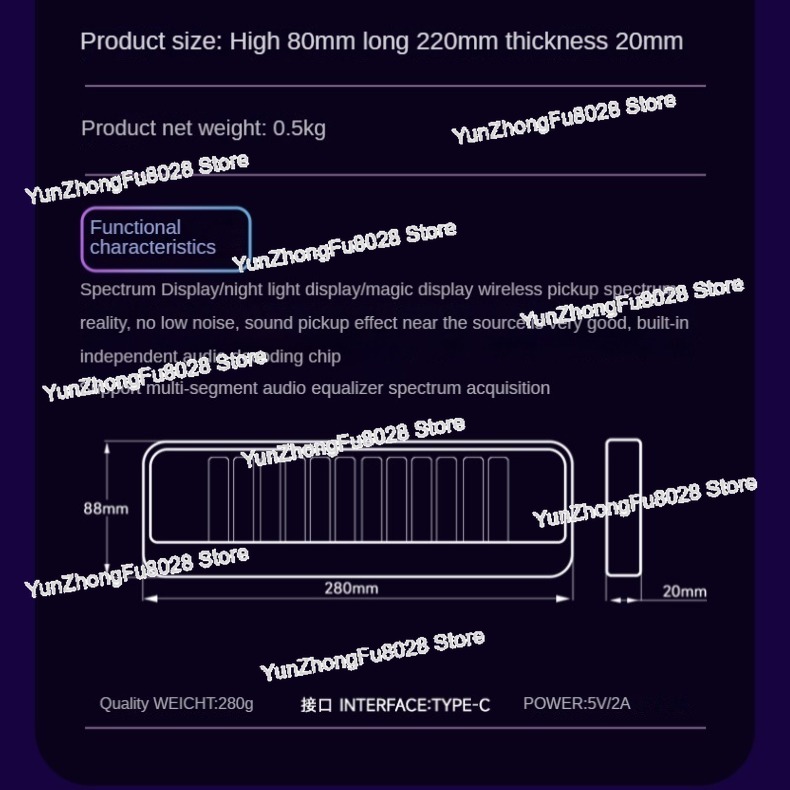 Lampu Indikator Musik 12-Bit R - Audio Youtube Music Free ulasan dan harga