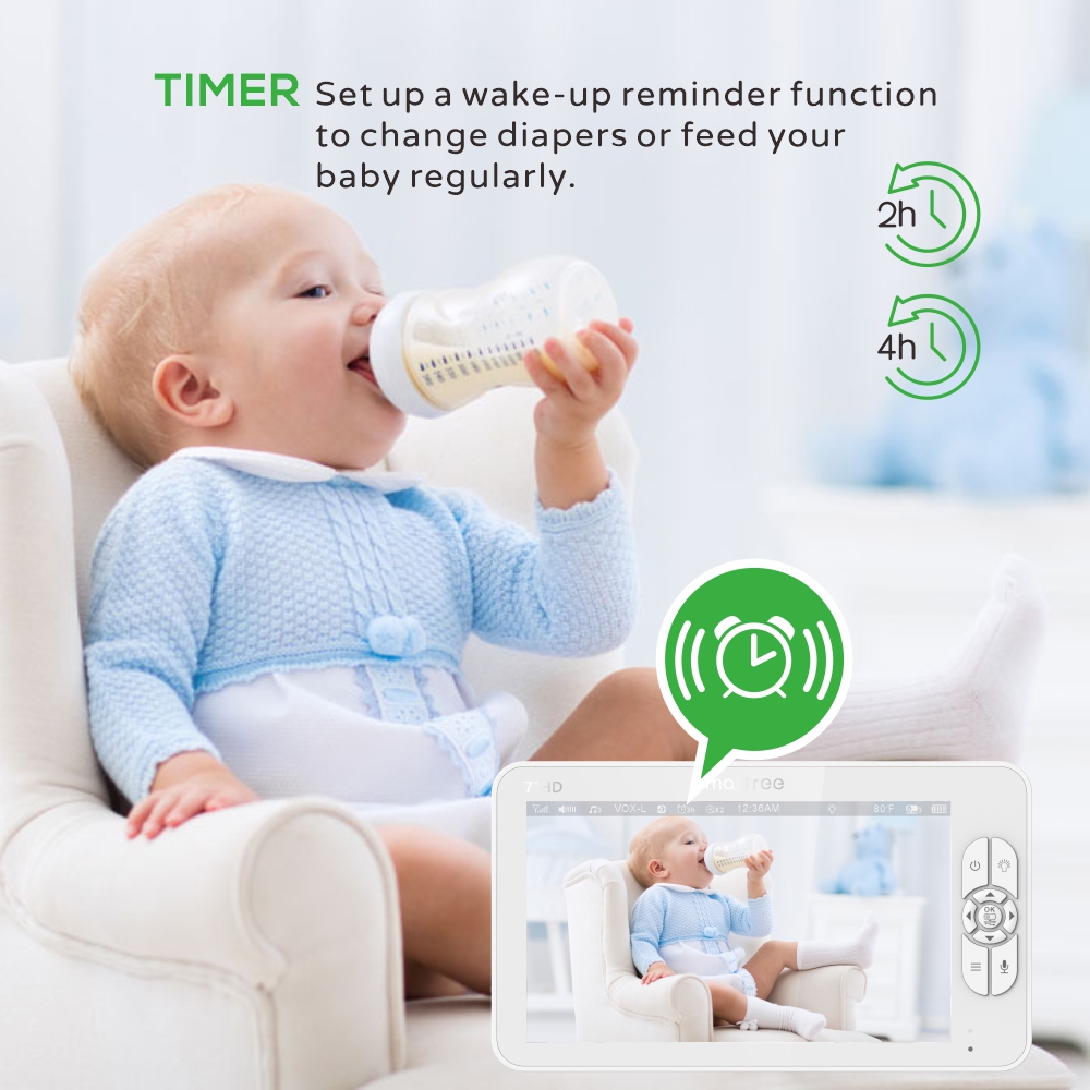 7.0 Inci Monitor Bayi Video HD - Audio Hd Music ulasan dan harga