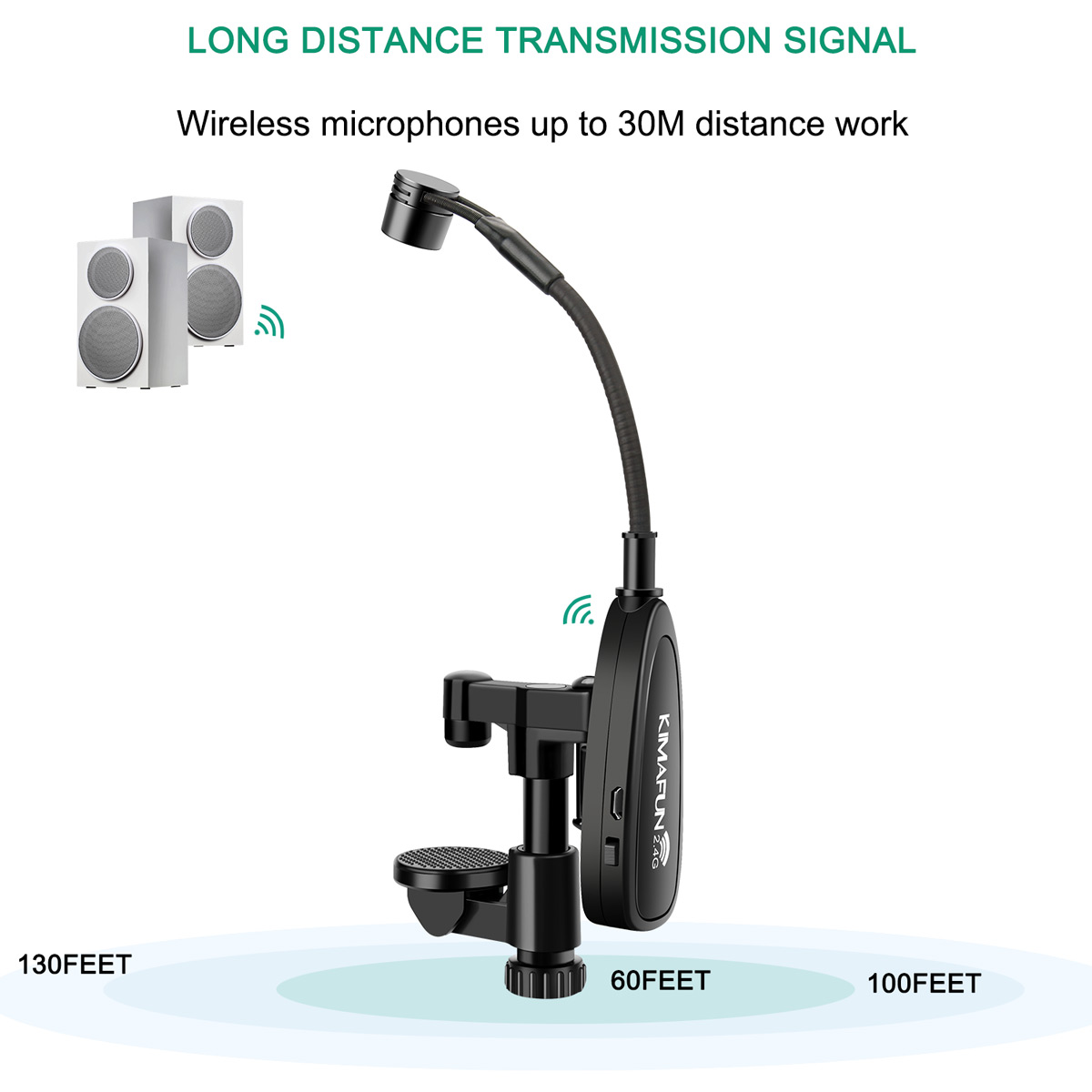 Kimofun mikrofon nirkabel 2.4G - Audio Youtube Music Free ulasan dan harga